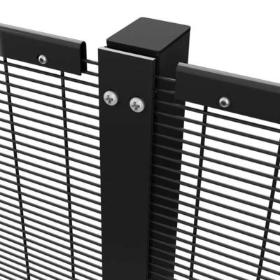 1.8*2.4m 358 ওয়্যার জাল বেড়া উচ্চ নিরাপত্তা এন্টি ক্লাইম্বিং পাউডার লেপ Clear Vu