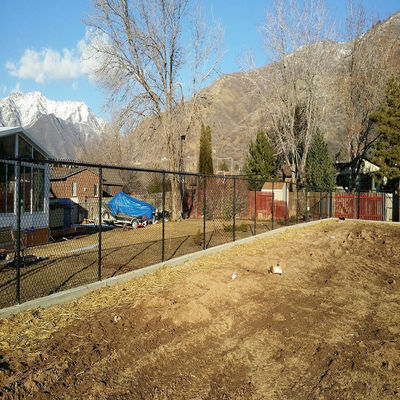 ডায়মন্ড সাইক্লোন তারের ধাতব চেইন লিঙ্ক বেড়া 50x50mm জাল আকার 1.8m