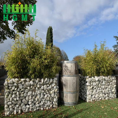 4 মিমি 4mx1mx1m ওয়েল্ড গ্যাবিয়ন বাস্কেট / বক্স পিভিসি লেপযুক্ত