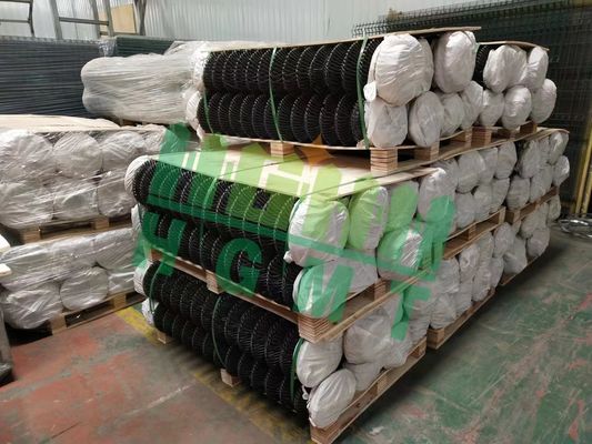 উচ্চ মানের 6ft 8ft ডায়মন্ড মেশ চেইন লিঙ্ক সাইক্লোন তারের বেড়া রোল অ্যালুমিনিয়াম