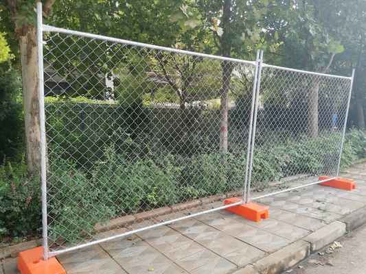 পিভিসি লেপযুক্ত পাউডার লেপযুক্ত অস্থায়ী বেড়া প্যানেল গরম ডুব গ্যালভানাইজড চলনযোগ্য ধাতু