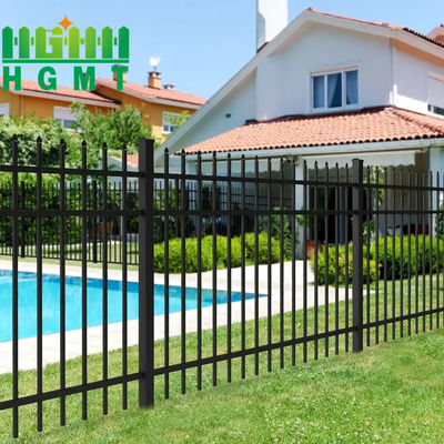 অ্যান্টি-রস্ট গ্যালভানাইজড স্টীল বাঁধা লোহা তীর শীর্ষ নিরাপত্তা বেড়া প্যানেল