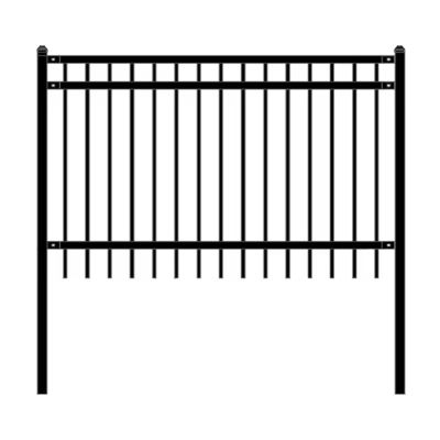 মেটাল আয়রন অ্যালুমিনিয়াম প্যানেলের সাথে বহিরঙ্গন নিরাপত্তা বেড়া হোম গার্ডেনের জন্য টিউবুলার গ্যারিসন প্লাস্টিক ফ্রেম ইস্পাত ড্রাইভওয়ে গেটস