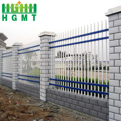 আবাসিক এলাকার জন্য ফ্ল্যাট টপ পাউডার লেপযুক্ত আয়রন পিকট স্টিল টিউবুলার বেঞ্চ প্যানেল