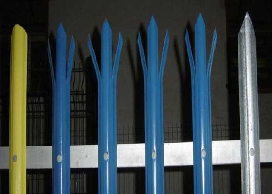 D সেকশন সিকিউরিটি প্যালিসেড ফেন্সিং ১.৫ মিটার স্কয়ার পোস্ট