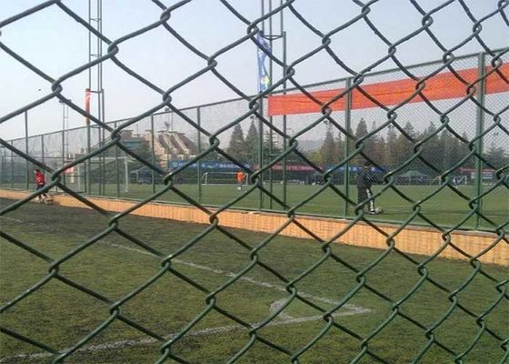 সাইক্লোন 6Ft মেটাল চেইন লিঙ্ক বেড়া পিভিসি লেপা সবুজ