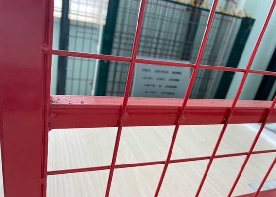 1.2mm W10.5ft অস্থায়ী নিরাপত্তা বেড়া OHSAS হট ডপ Galvanized বেড়া