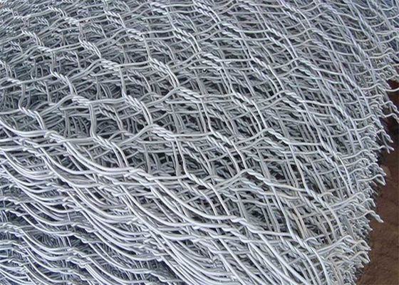 Galvanized Hexagonal Stone Filled Wire Fence For Soil Protection গ্যালভানাইজড হেক্সাজোনাল স্টোন ফিল্ড ওয়্যার ফেনস ফর সিল প্রোটেকশন